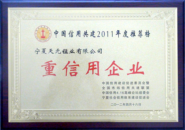 中国信用共建2011年度推荐榜重信用企业.jpg