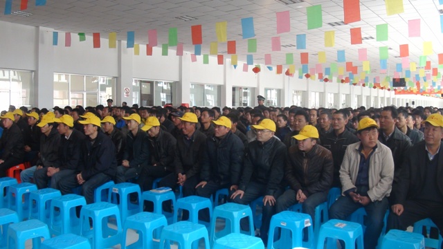 新工在欢迎会现场